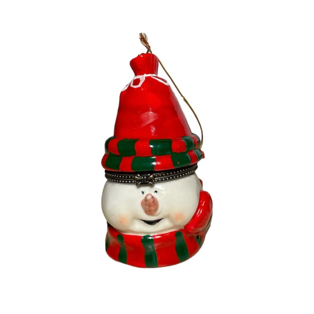 Trinket Box Christmas Ornament Snowman